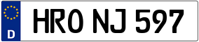Trailer License Plate